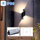 thumbnail image 3 of Aplique LED de pared para exterior de 10 W, IP66, resistente al agua, moderno aplique de pared de aluminio para exteriores, iluminación exterior para patio, jardín, terraza, cerca de la pared, patio,, 3 of 5