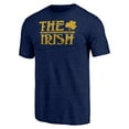 thumbnail image 2 of Men's Navy Notre Dame Fighting Irish Rally Tri-Blend T-Shirt, 2 of 3
