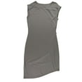 thumbnail image 2 of BAR III Womens Gray Cap Sleeve Jewel Neck Above The Knee Sheath Evening Dress  Size: XXL, 2 of 2