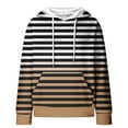 thumbnail image 4 of LYXSSBYX Hoodies for Women Pullover Women'S 2024 Winter Hooded Sweatshirt Loose Casual Striped Print Round Neck Hooded Long Sleeve Sweatshirt, 4 of 5