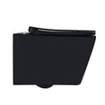 thumbnail image 2 of WinZo WZ5923B Rectangular Wall Hung Toilet Wall Mounted Bowl with Soft Closing Seat in Matte Black, 2 of 6