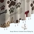 thumbnail image 6 of Paw Prints and Bones Shower Curtain 36"x72" ,Bathroom Decorative Shower Curtains Set with 12 Hooks,Modern Waterproof Washable Shower Curtain, 6 of 6