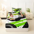 thumbnail image 4 of Manfei Cute Garbage Truck Twin Sheets,Boys Friendly Print Bedding,Green,3 Pieces,1 Fitted Sheet and 1 Pillowcase, 4 of 6