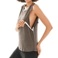 thumbnail image 6 of Domuza Post Shoulder Surgery Shirts Women After Rotator Cuff Post Shoulder Surgery Sleeveless Top Tear Away Chemo Tshirts Clothing Light Brown XXL, 6 of 7
