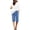 #9-Blue, variant on Aihuaihua Linen Shorts for Women Bermuda Pants Knee Length Long Shorts Solid Color Plus Size Dressy Casual Pull On with Drawstring XL
