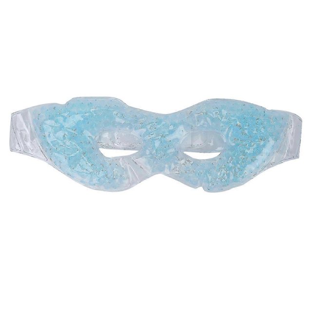 Mascarilla de gel refrescante para ojos, para ojeras y fatiga - Paquete de terapia de compresas frías y calientes para ojos (azul cielo)