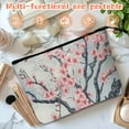 thumbnail image 5 of Makeup Bag Small Toilet Cosmetic Bags Travel Makeup Case Waterproof for Women Girls 6.7X9.45inches - Gorgeous Pink - Flowered Bough, 5 of 7