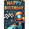 thumbnail image 4 of Colorful Theme Happy Birthday Banner Racing Car Decoration Celebration Banner for Kid's Party Outdoor Event Indoor Decoration, 4 of 6