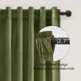 thumbnail image 6 of Jainmy Olive Green Velvet Curtains 84 inches 2 Panels, Luxury Blackout Curtains for Bedroom Living Room Thermal Insulated Room Darkening Drapes Back Tab,52"x84", 6 of 9