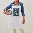 thumbnail image 4 of CafePress - Adorable Cow Has Hearts - Kitchen Apron with Pockets, Grilling Apron, Baking Apron, 4 of 5