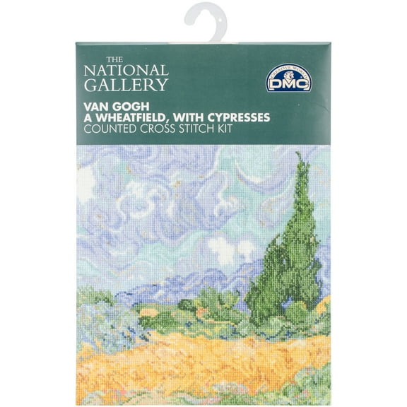 DMC Counted Cross Stitch Kit 11.5"X9"-Van Gogh's A Wheatfield (16 Count)