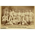 thumbnail image 2 of Vintage Apple Collection 32x23 Gold Ornate Wood Framed with Double Matting Museum Art Print Titled - Metro Baseball, 2 of 4