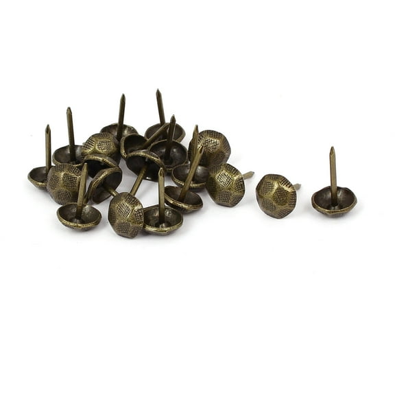Uxcell 7/16" Dia Upholstery Nail Tack Stud Pushpin 20PCS for Wood Furniture Decor