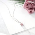 thumbnail image 5 of Gem Stone King 925 Sterling Silver Peach Nano Morganite Pendant Necklace for Women | 2.03 Cttw | Gemstone October Birthstone | Emerald Cut 9X7MM | With 18 inch Silver Chain, 5 of 5