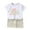 White, variant on Fengyings Toddler Boy Summer Outfit Short Sleeve Letter Print T Shirt Top and Casual Shorts Set Cute Infant Newborn Clothes