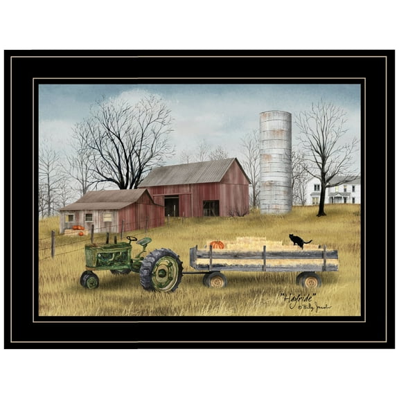 Hayride By Billy Jacobs Printed Framed Wall Art Wood Multi-Color