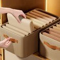 thumbnail image 4 of Wardrobe Clothes Organizer, Foldable Fabric Storage Box  for Travel, 4 of 7