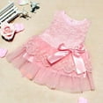 thumbnail image 3 of Girls' Tulle Flower Princess Wedding Dress for Toddler and Baby Girl, Baby Girls Dresses Kids Bow Lace Princess Dresses Cotton Ball Gown Dresses Flower Girl Dresses, 3 of 6