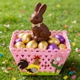 thumbnail image 5 of Yhmxh Easter Egg Buckets Colorful Felt Baskets, Empty Adorable Easter Pails Easter Decorative Gift Treat Boxes Chicken Shape Gift Baskets for Egg Hunt Holiday Party Favors Gifts Decorations Supplies, 5 of 6