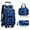 Blue Blue, variant on 18.50-inch 6-Wheels Rolling Stylish School Backpack, Shoulder Backpack, Your All-in-One School Solution for Boys/Girls