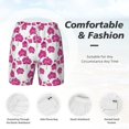 thumbnail image 5 of Lsque Mens Swim Trunks Orchids Flowers Pattern - Bathing Suit Compression Liner - Beach Swim Shorts Swimwear - (S-3XL) - Stretch Quick Dry -Medium, 5 of 9