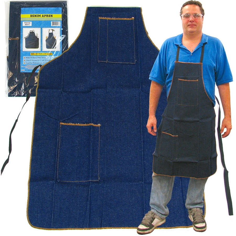 Stalwart 2 Pocket Heavy Duty Denim Shop Apron