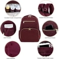 thumbnail image 2 of Fisher Price Diaper Bag Backpack - Signature Collection, with Cell Phone and Tablet Pockets and Stroller Clips (Burgundy1), 2 of 6
