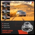 thumbnail image 4 of A-Premium Front Wheel Bearings and Hub Assembly Compatible with Hyundai Entourage 2007-2009 & Kia Sedona 2006-2012 2014, w/6-Lug, Replace # 515090, 4 of 9