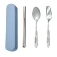 thumbnail image 4 of Visland Tableware Stainless Steel Travel Camping Cutlery Fork Spoon Chopstick with Box, 4 of 5