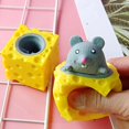 thumbnail image 4 of Mouse Cheese Cup Fidget Sensory Toy - Stress And Anxiety - Squeeze Toy, 4 of 8