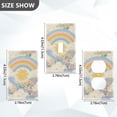 thumbnail image 7 of Yayeee Blank Wall Plate Cover 1-Gang 4.5"x2.7" Home Unused Decorative Outlet, Purple Rainbow Clouds, 7 of 7