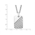thumbnail image 3 of Collier Pendentif pour Homme en Argent Sterling Texturé avec Étiquette de Chien et Chaîne, 3 of 4