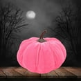 thumbnail image 3 of 7Pcs Assorted Artificial Velvet Pumpkins Small Decorative Foam Fabric Pumpkins for Fall Halloween Thanksgiving Table, 3 of 7