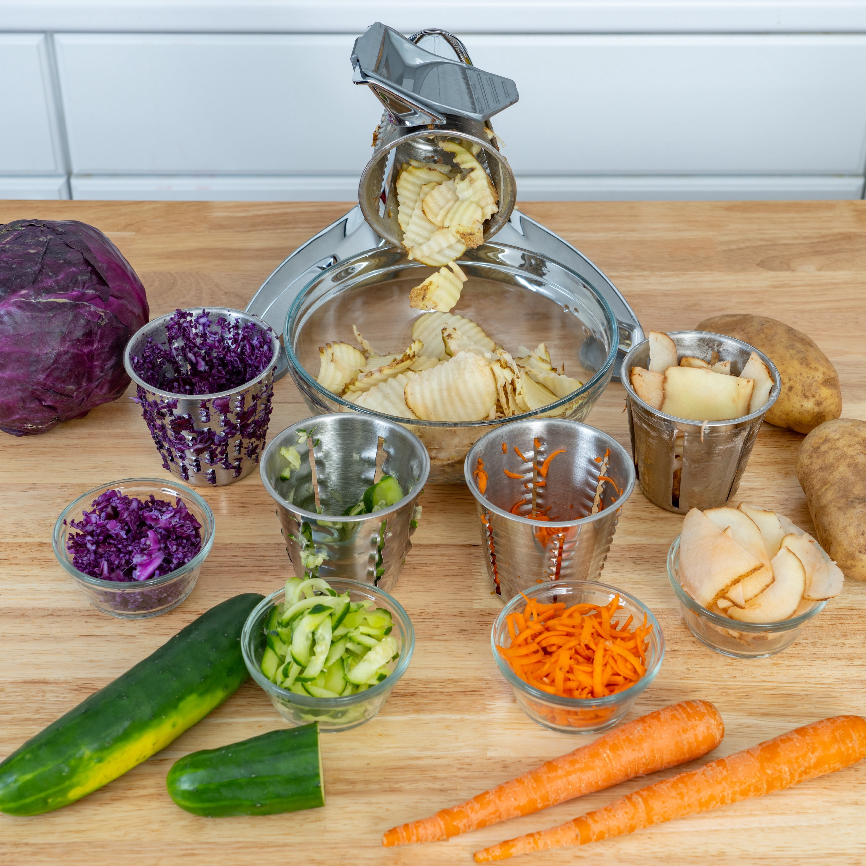 Maxam KTVC8 Royal Giant Heavy Duty Vegetable Chopper & Dynamic Food Processor with Stainless Steel Shredders