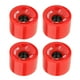 thumbnail image 4 of 4 ruedas de repuesto de PU para longboard de 70 mm, dureza 78A, para patineta de crucero rojo, 4 of 9