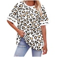 thumbnail image 2 of NSLGXD Plus Size 250 Anniversary Usa Shirt Women Round Neck Short Sleeve Oversized Tshirts Loose Fit Patriotic Tunic Tops S-5XL, 2 of 7