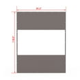 thumbnail image 2 of Domi Outdoor Living Heavy Duty Clear Panel Curtain, 18 oz Waterproof PVC Polyester Curtain, Tearproof, and Weather-Resistant Panel w/Eyelets for Patios,Gazebos,Pergolas (10'H x8'W, Gray), 2 of 8