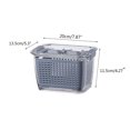 thumbnail image 2 of Caja de almacenamiento de drenaje de mantenimiento fresco Cesta de drenaje sellada de doble capa con orificios de ventilación Wmkox8yii qwyer892, 2 of 7