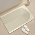 thumbnail image 2 of Nvzi Bathroom Rug Mat , Non-Slip Plush Shaggy Bath Carpet, Machine Wash Dry, Bath Mats for Bathroom Floor, Tub and Shower, Bathroom Runner Bathmat Accessories Decor, khaki 5,16*24inch, 2 of 5