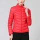 thumbnail image 1 of Parkas de manga larga para mujer, chaqueta de plumón con cuello alto y cremallera, ligera y versátil, con bolsillos, para invierno, de algodón., 1 of 6
