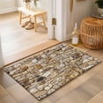 thumbnail image 3 of Brick 2x3ft Non Slip Area Rug Abstract Multi Colored Brick Wall Photo Washable&nbsp;Soft Area Rugs for Living Room, Indoor&nbsp;Circle Carpet for Bedroom Dining Room Kitchen, 3 of 9