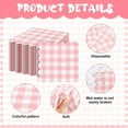thumbnail image 3 of Zkca 100Pcs Pink Gingham Napkins, 3 Ply Disposable Pink and White Checkered Napkins Scalloped Cocktail Napkins Plaid Paper Napkins for Picnic BBQ Baby Shower Wedding Birthday Party, 5 x A417, 3 of 7
