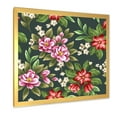 thumbnail image 2 of Designart 'Vintage Red and Pink Wildflowers I' Traditional Framed Art Print, 2 of 4