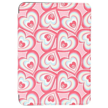 Duulaya Ultra-Slim Leather Kindle Cover for 4th Gen Paperwhite - Lightweight & Stylish Protection Rainbow Heart Charm