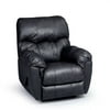 Charcoal Faux Leather Rocker Recliner