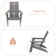thumbnail image 6 of ACEGOSES Outdoor Patio Adirondack Chair with Big Armrests for Lawn and Backyard,Gray/2 Pcs, 6 of 7
