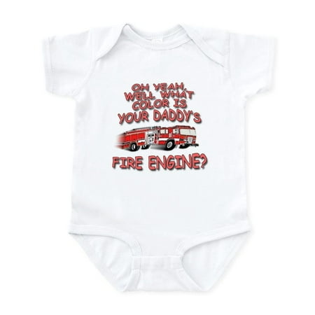 

CafePress - Daddy Fire Truck Infant Bodysuit - Baby Light Bodysuit Size Newborn - 24 Months