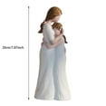 thumbnail image 3 of YWIYIUD 1PCS Mother Daughter Hugging Resin Statue Table Centerpiece Decor Gifts for Women Mom SculptedHandPainted Figure Meaningful Gifts for Birthday Thanksgiving Mother's Day, 3 of 6
