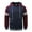 Wine, variant on Leisure Jackets for Mens Mens Long Sleeve Patchwork Hooded Drawstring Zipper Cardigan Sports Coat Blouses ,L