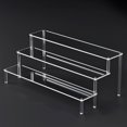 thumbnail image 1 of Stylish Transparent Acrylic Display Stand For Jewelry And Perfume Organization 3 Layers 50Cm, 1 of 9